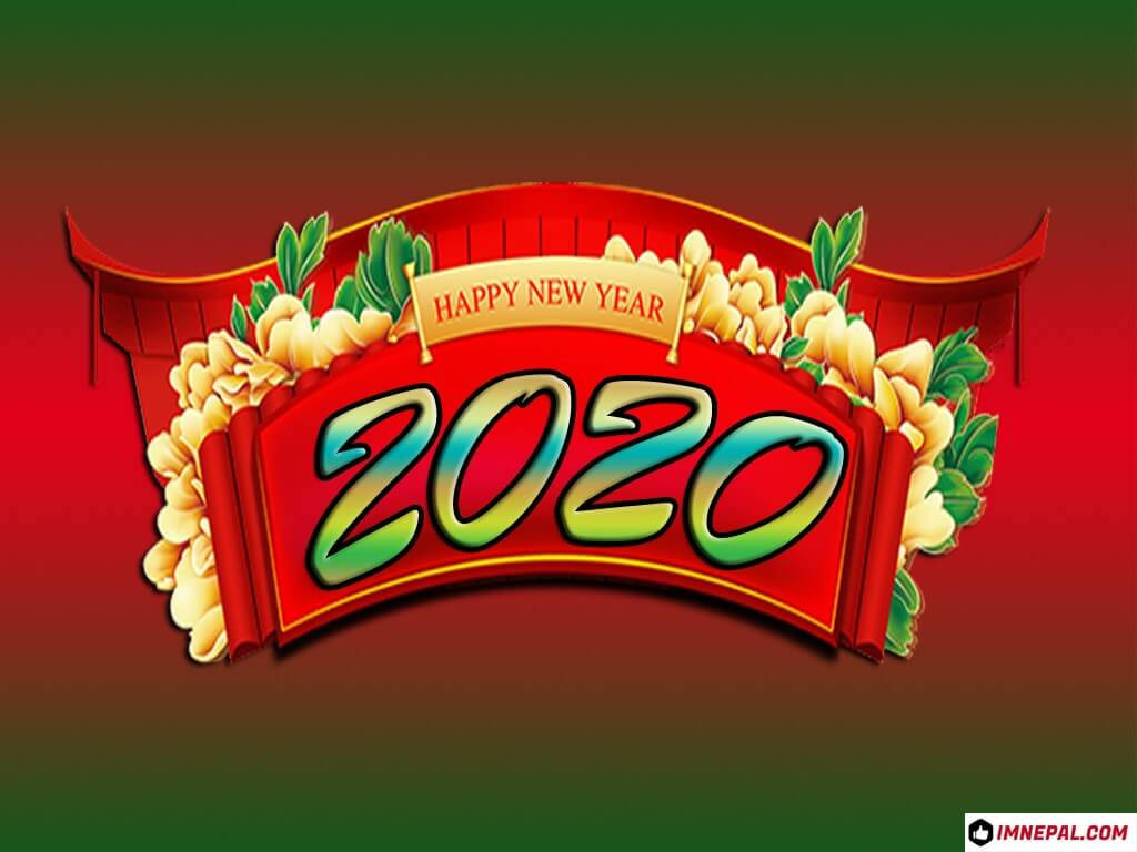 Happy New Year 2020 Greeting Cards Collection In Different Style Background