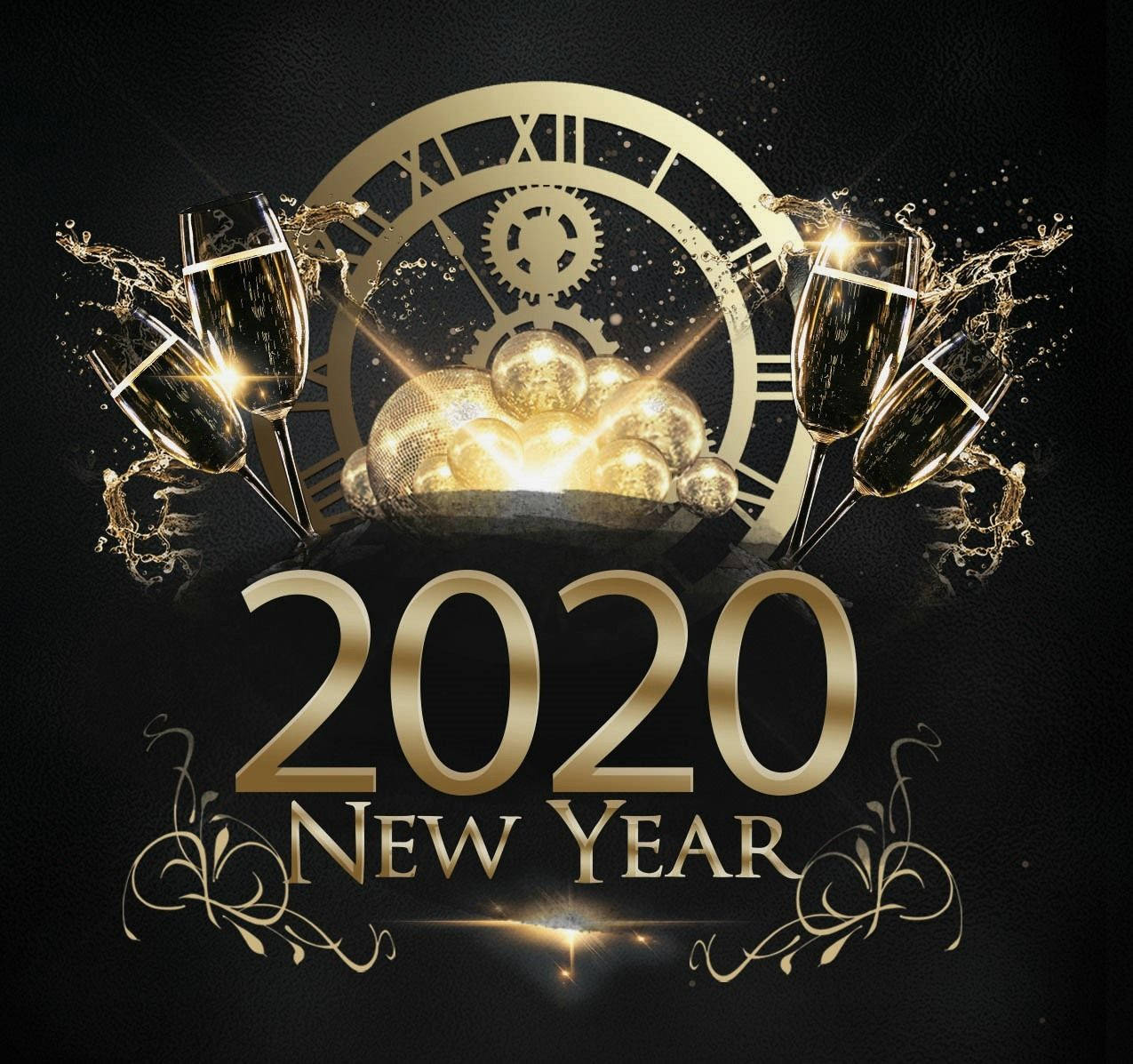 Happy New Year 2020 Quotes Image Background