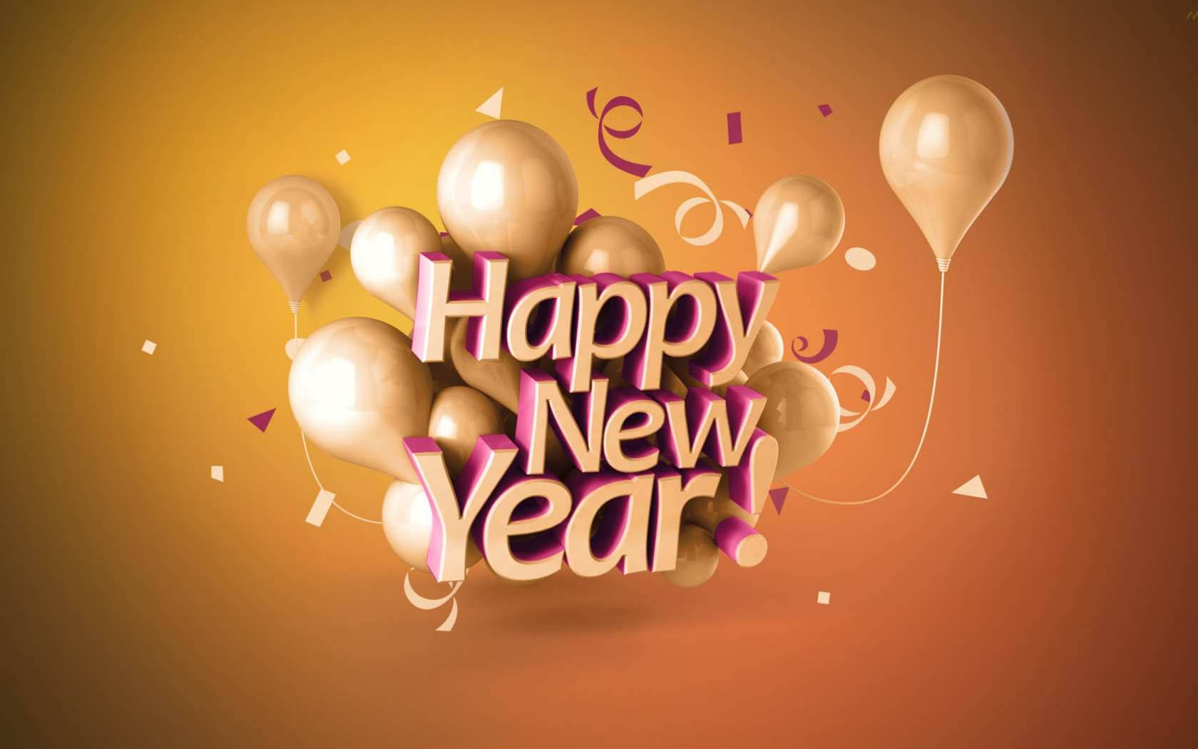 Happy New Year 2021 Greeting 3d Background