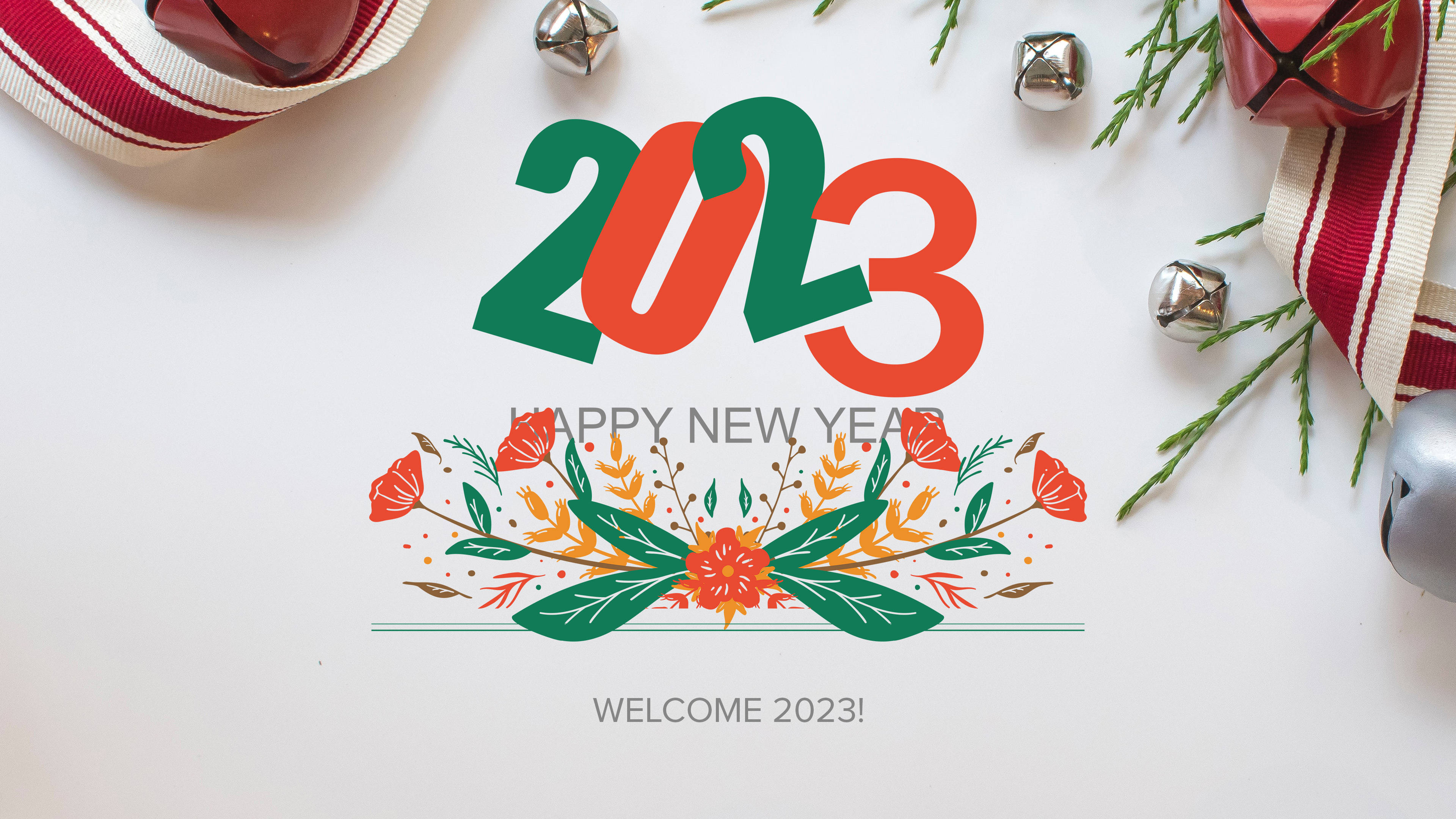 Happy New Year 2023 Welcome Greeting Background