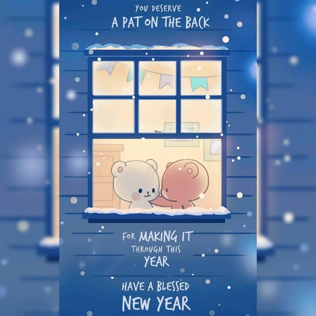 Happy New Year Milk And Mocha Bears