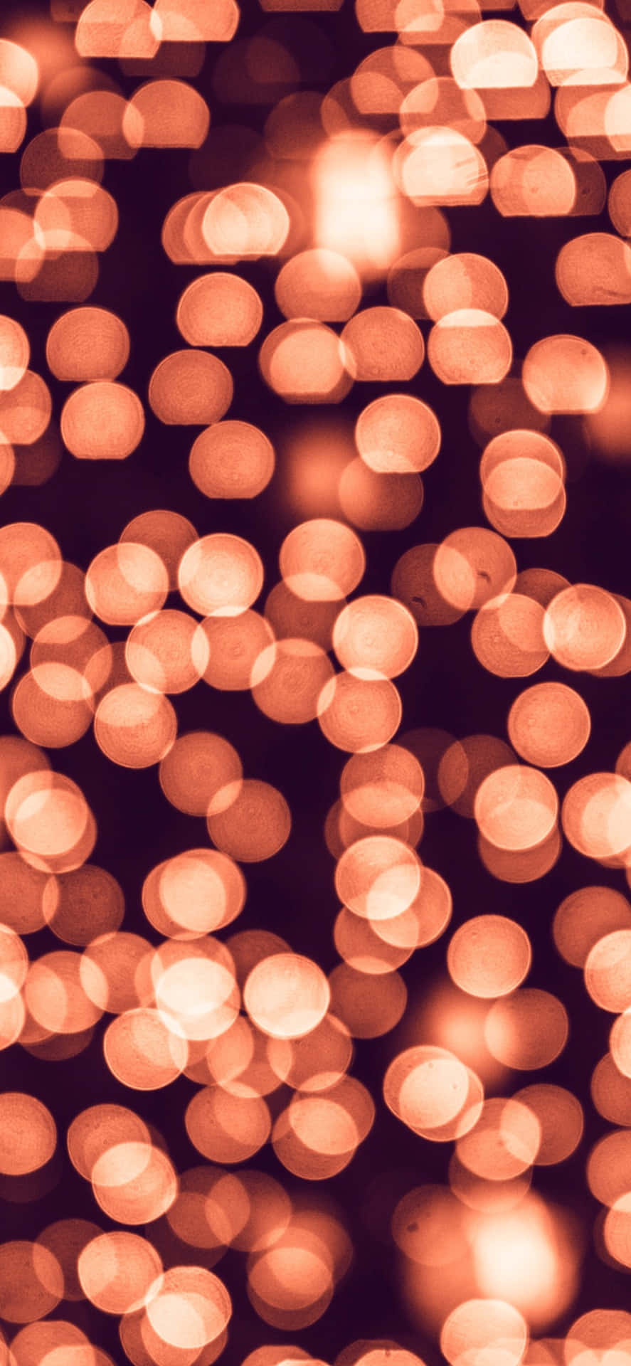 Happy New Year Orange Lights Iphone Background