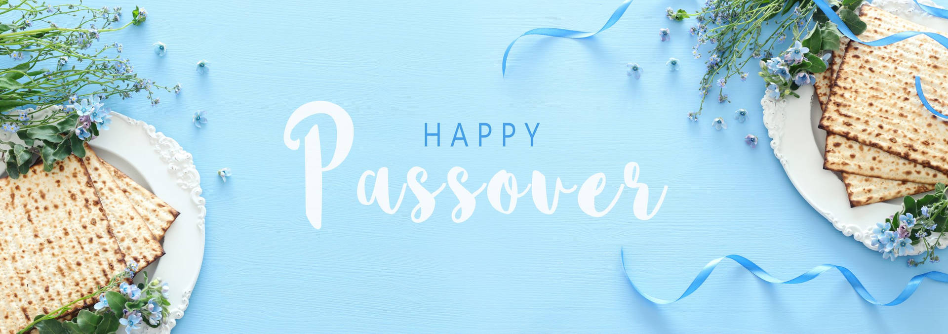 Happy Passover Flatbread Background