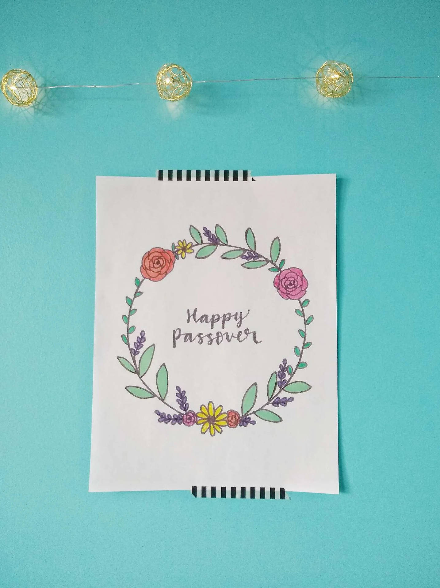 Happy Passover Poster Background