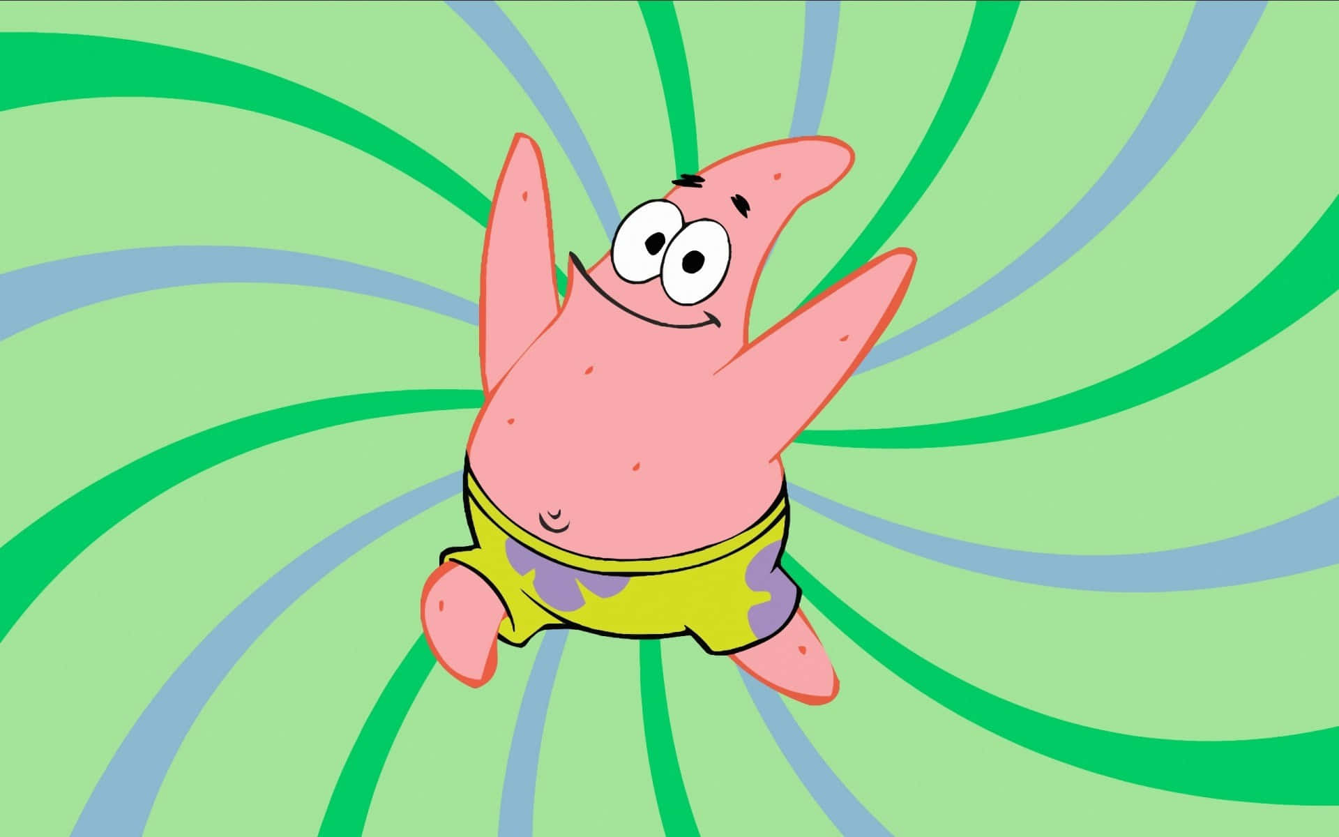 Happy Patrick From Aesthetic Spongebob Cartoon