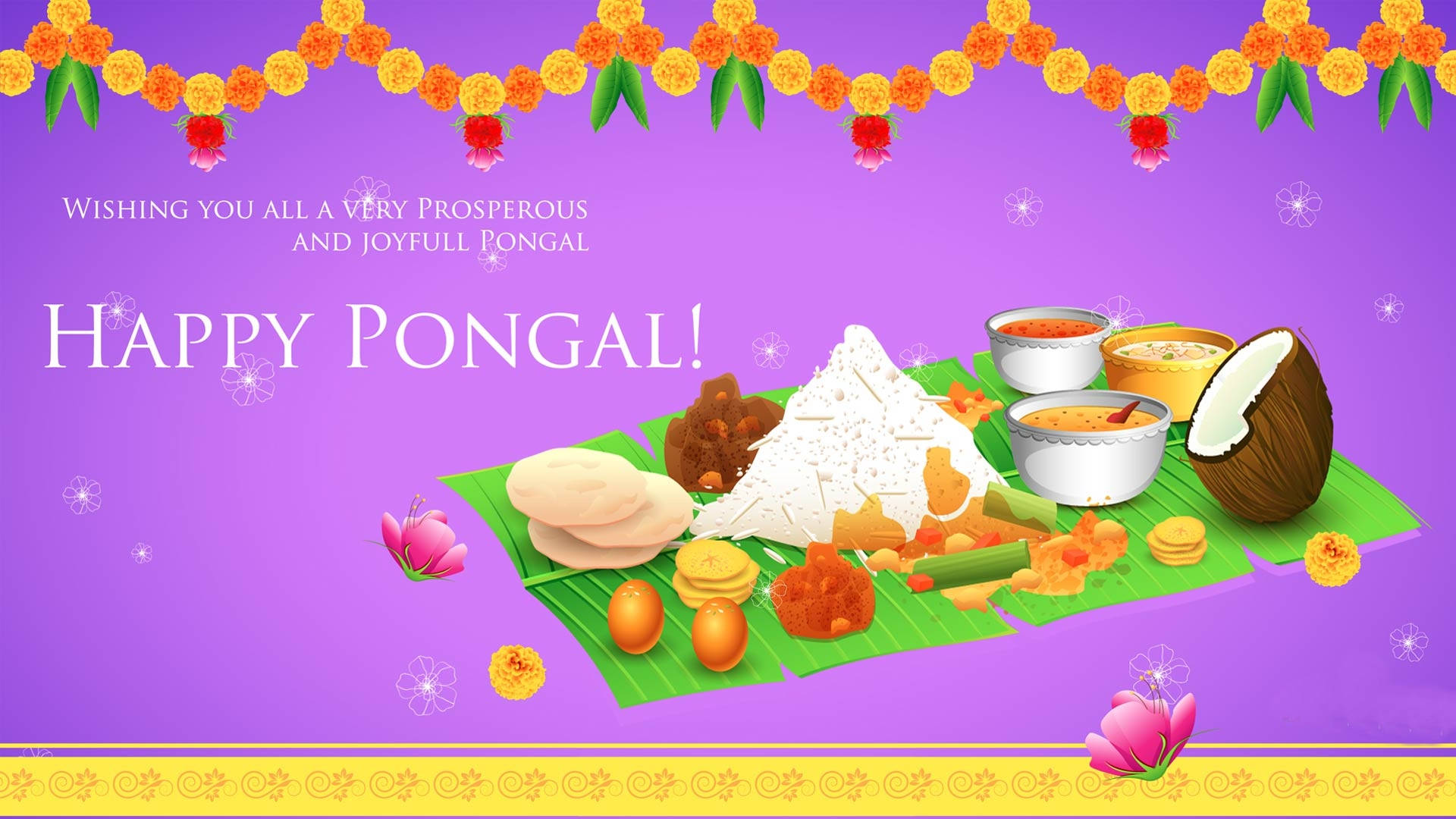 Happy Pongal Publication Material Background