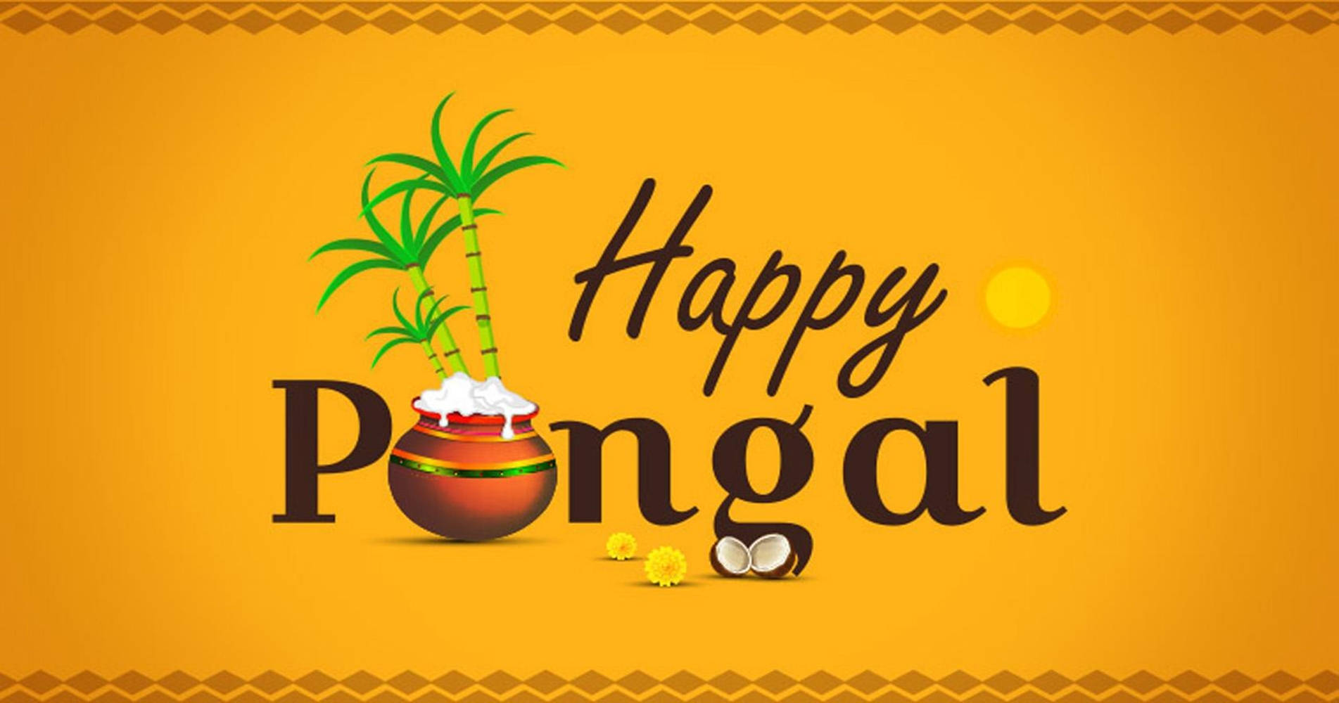 Happy Pongal Typography