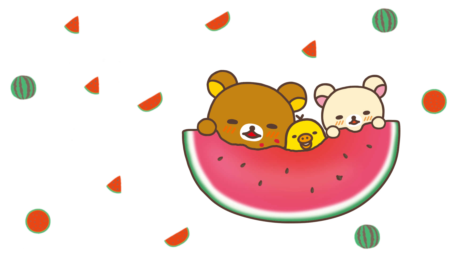 Happy Rilakkuma Laptop Background