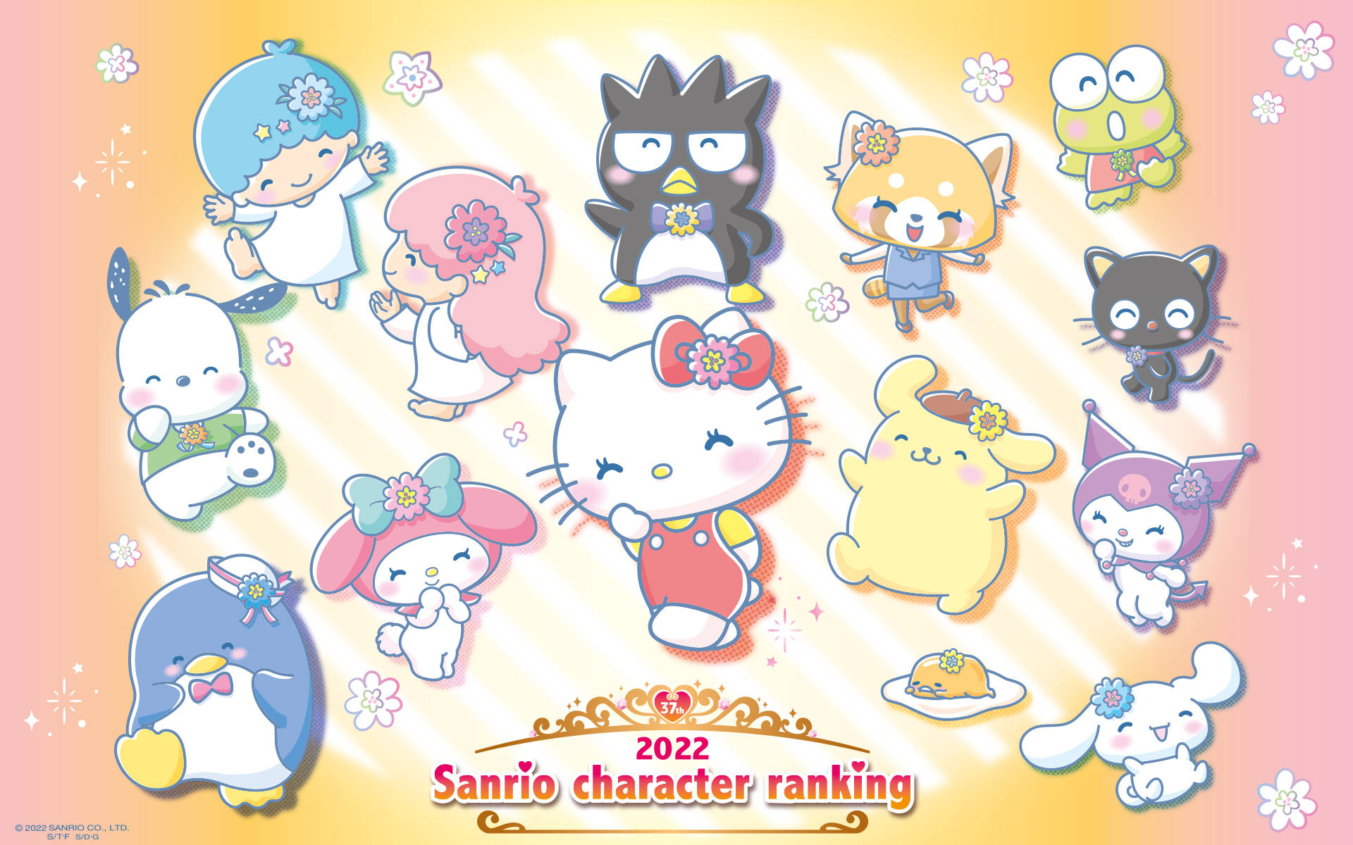 Happy Sanrio Characters Background