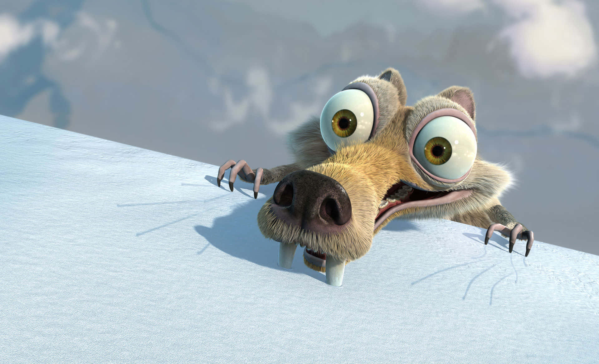Happy Scrat Ice Age Dawn Of The Dinosaurs Background