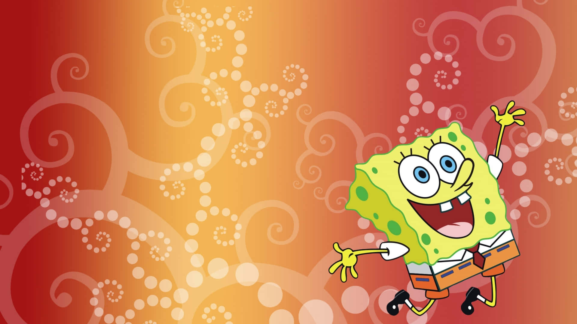 Happy Spongebob Desktop Background
