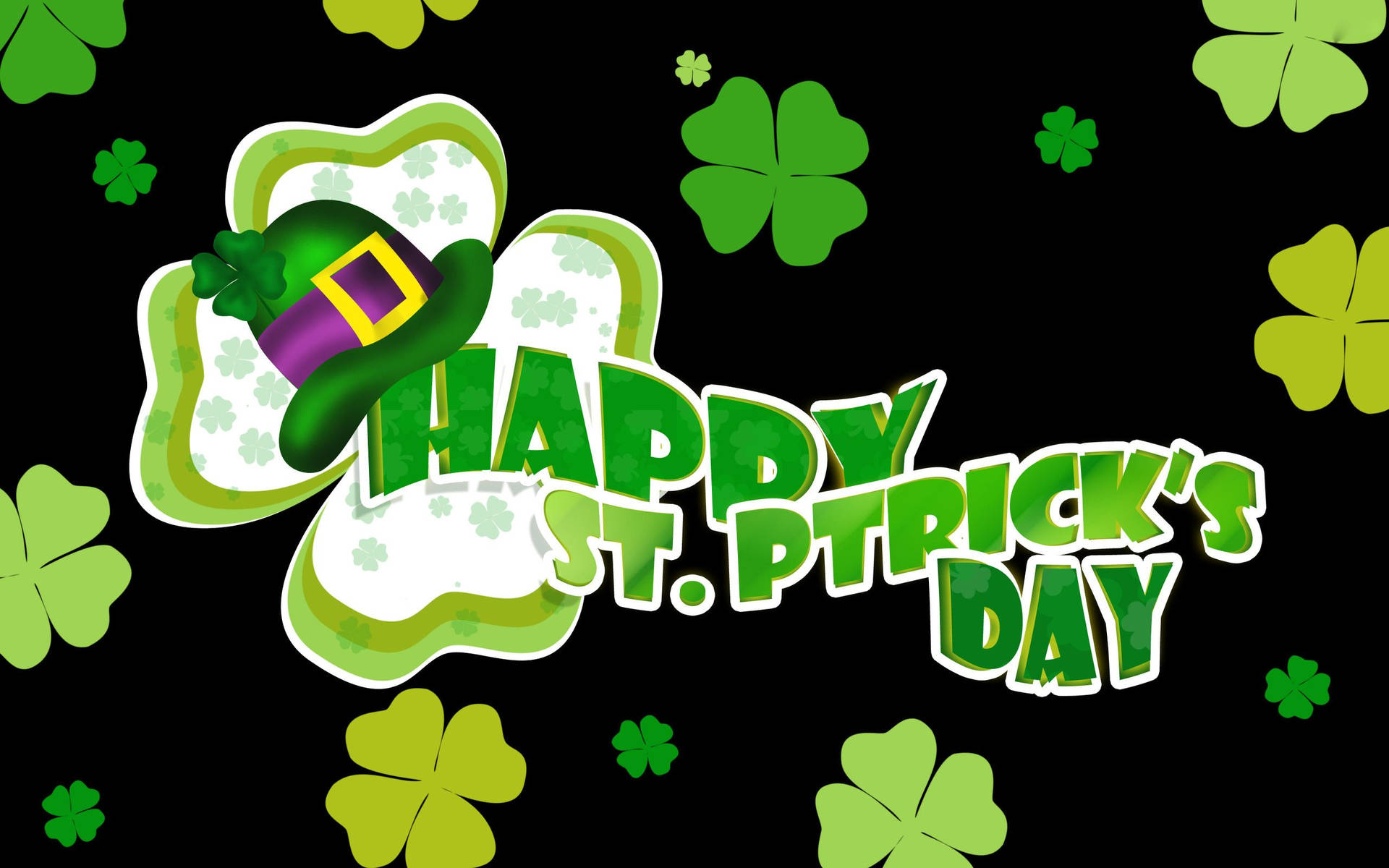 Happy St Patrick's Day Art Background