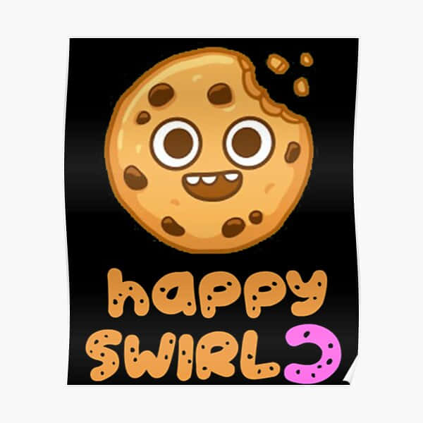 Happy Swirl Cookie Poster Background