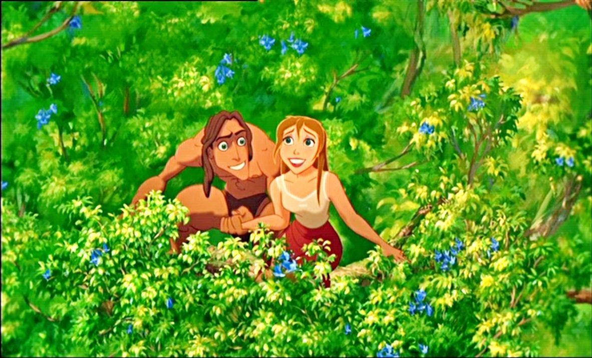 Happy Tarzan And Jane Porter Background