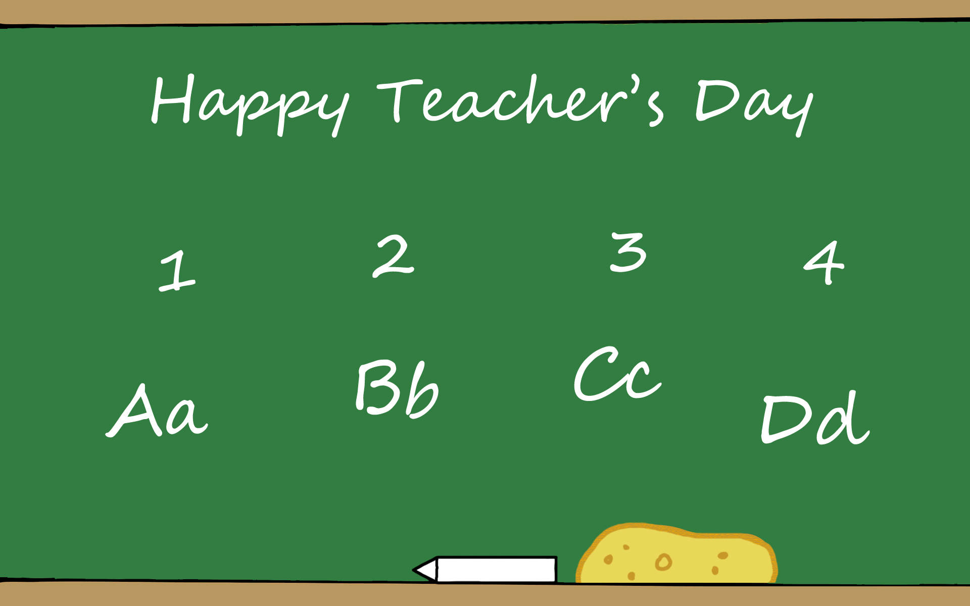 Happy Teachers' Day 123 Abc