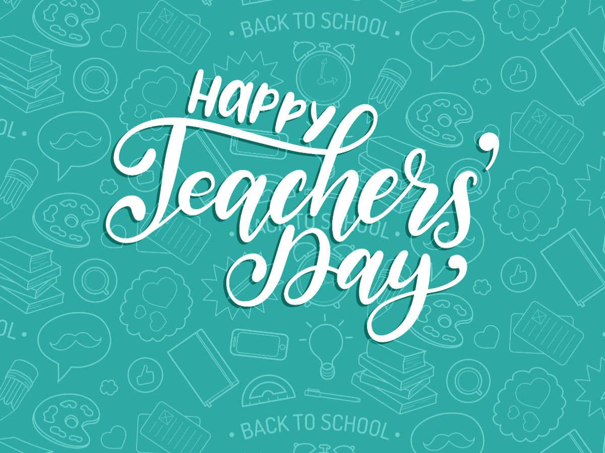 Happy Teachers' Day Back To School Background