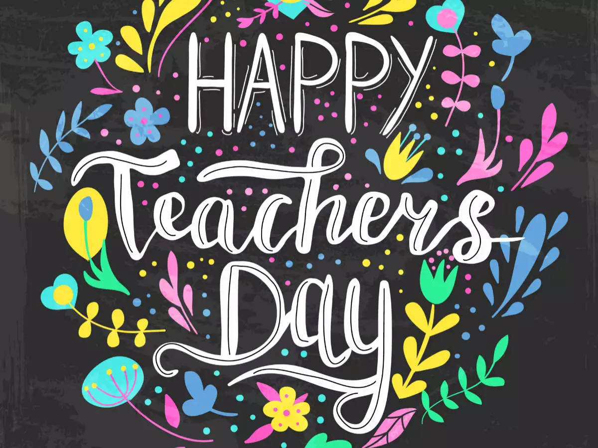 Happy Teachers' Day Calligraphy Background