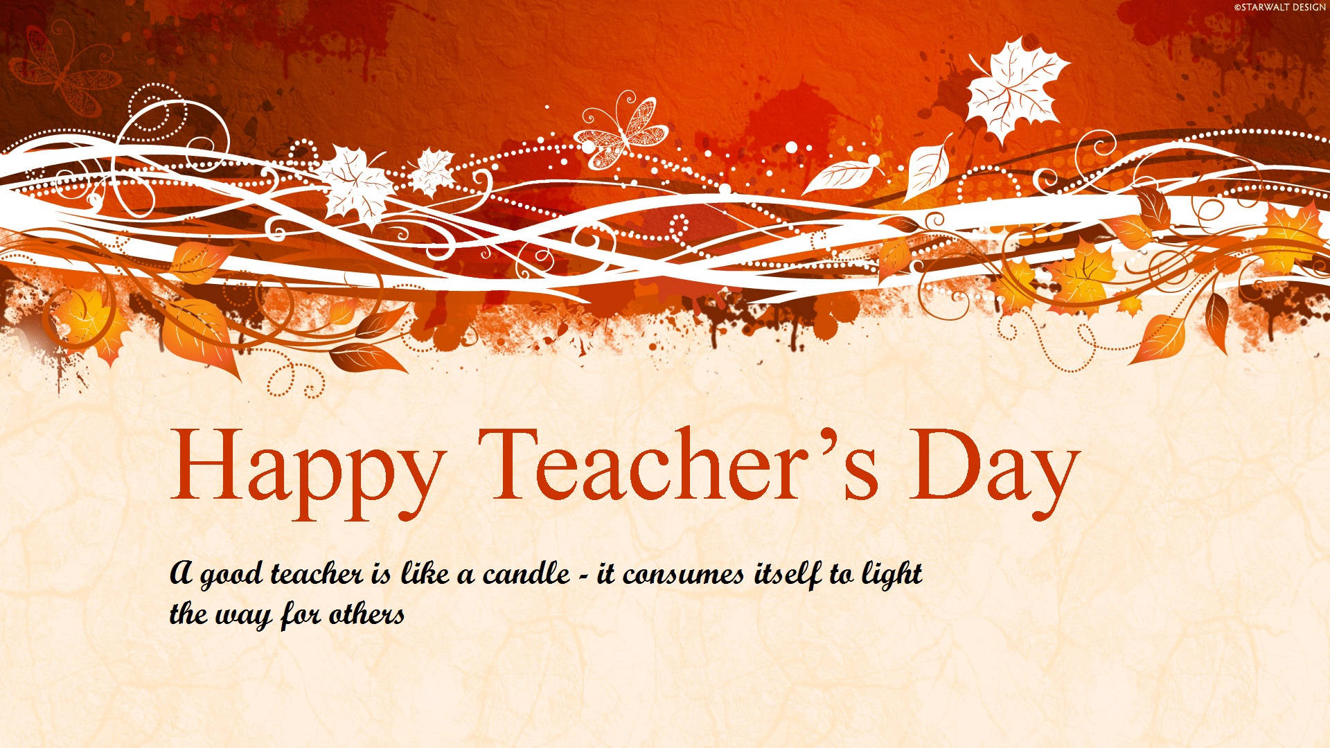 Happy Teachers' Day Candle Light