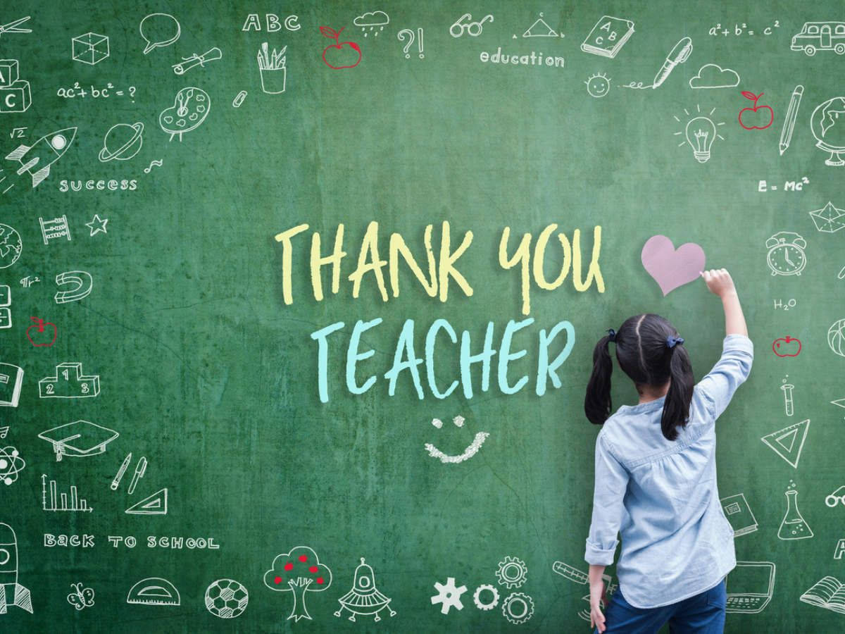 Happy Teachers' Day Class Blackboard Background