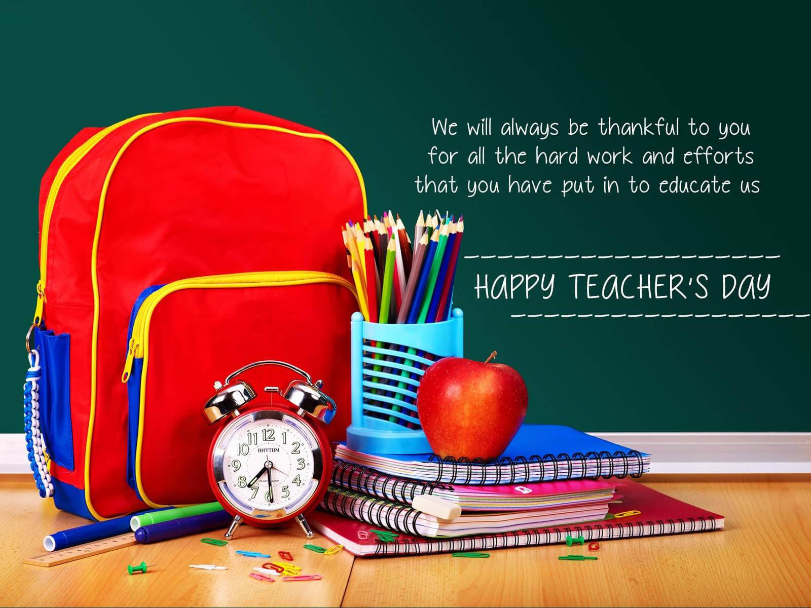 Happy Teachers' Day Education Background