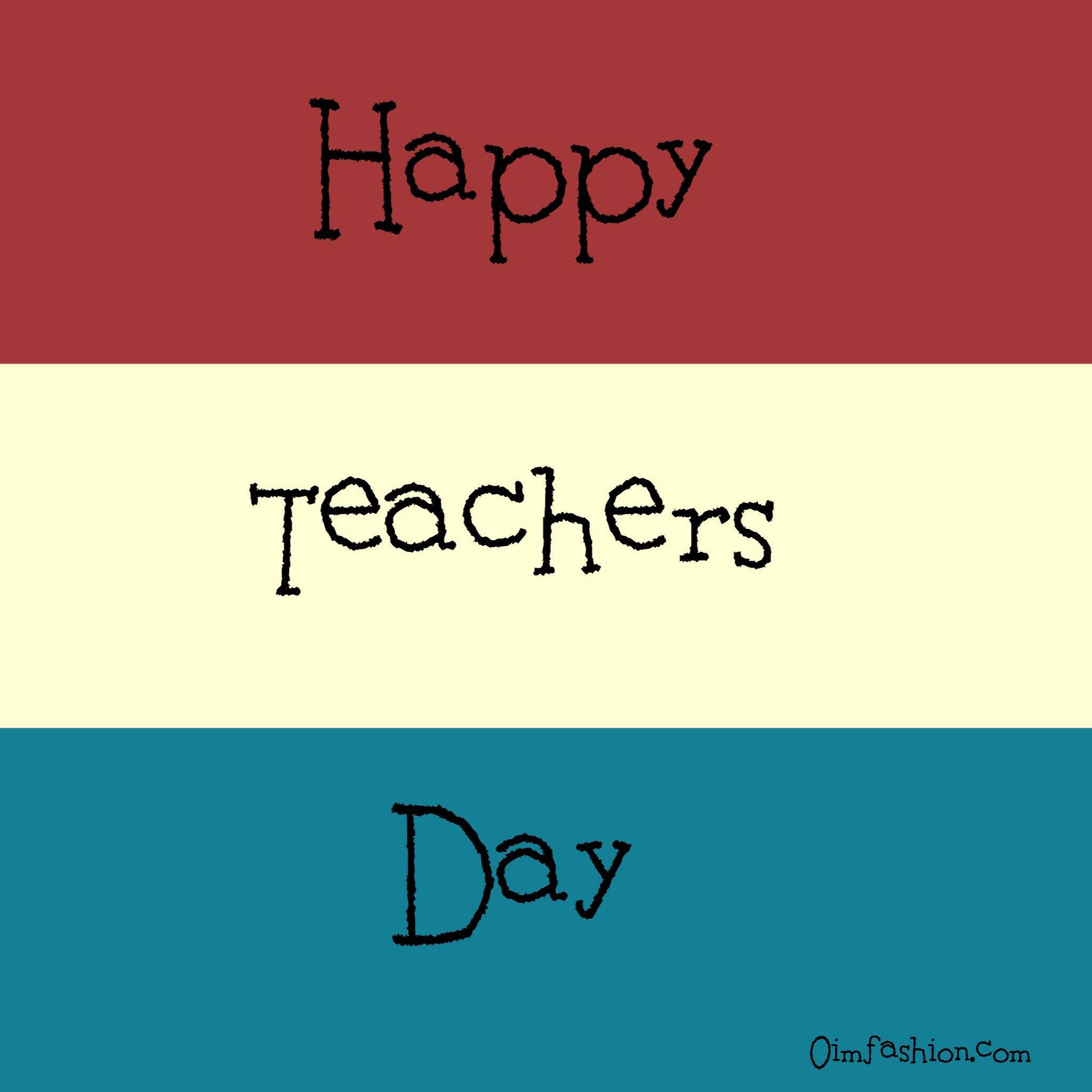 Happy Teachers' Day Flag Background