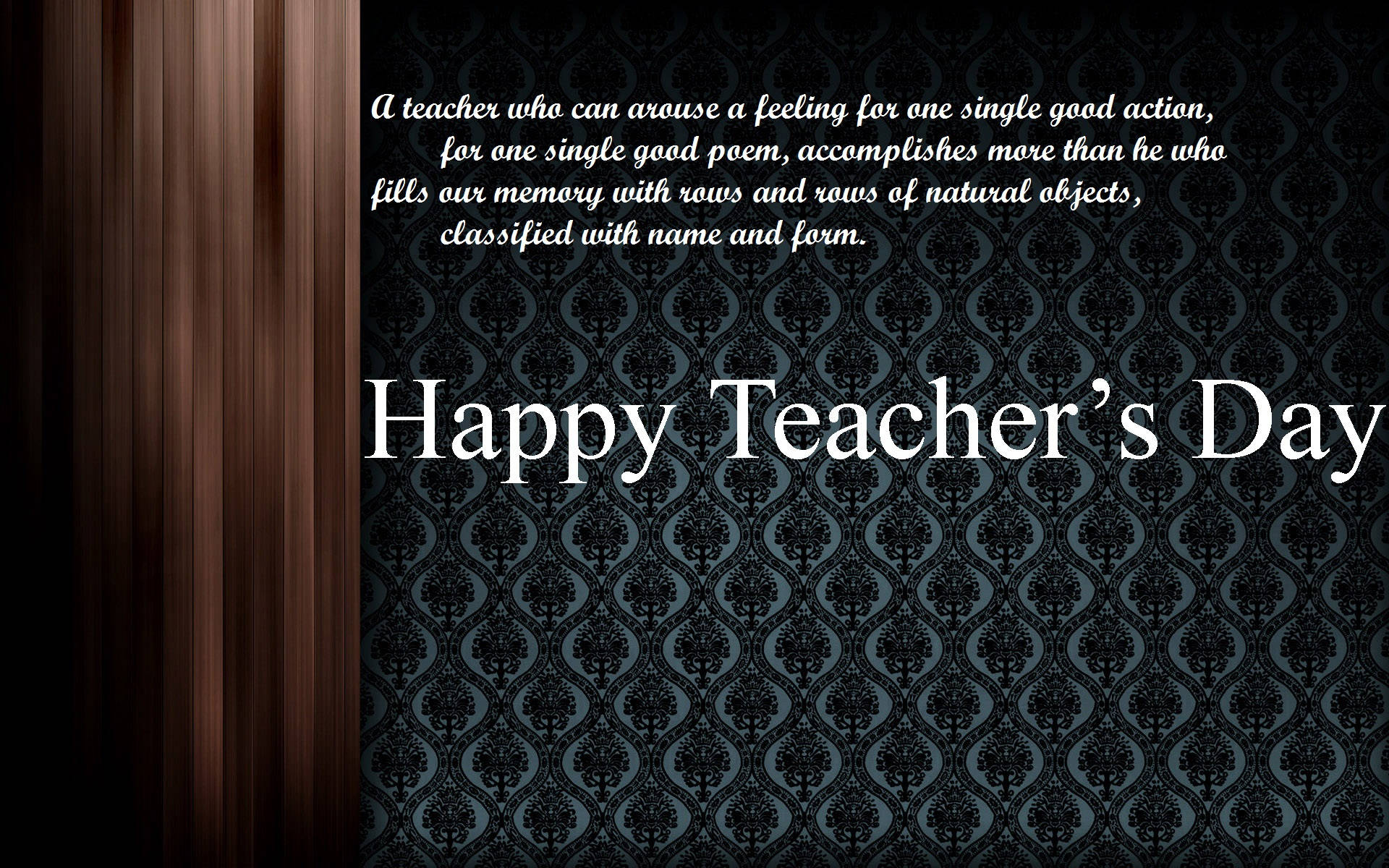 Happy Teachers' Day Good Action Background