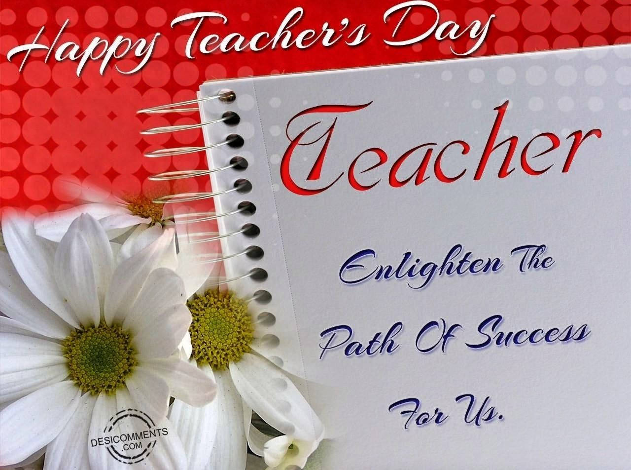 Happy Teachers' Day Path Of Success Background