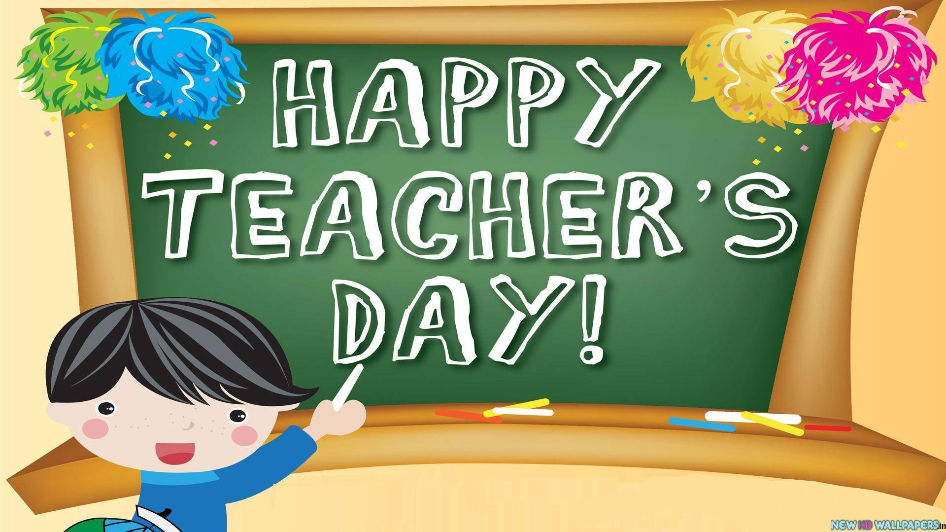 Happy Teachers' Day Vector Art Background