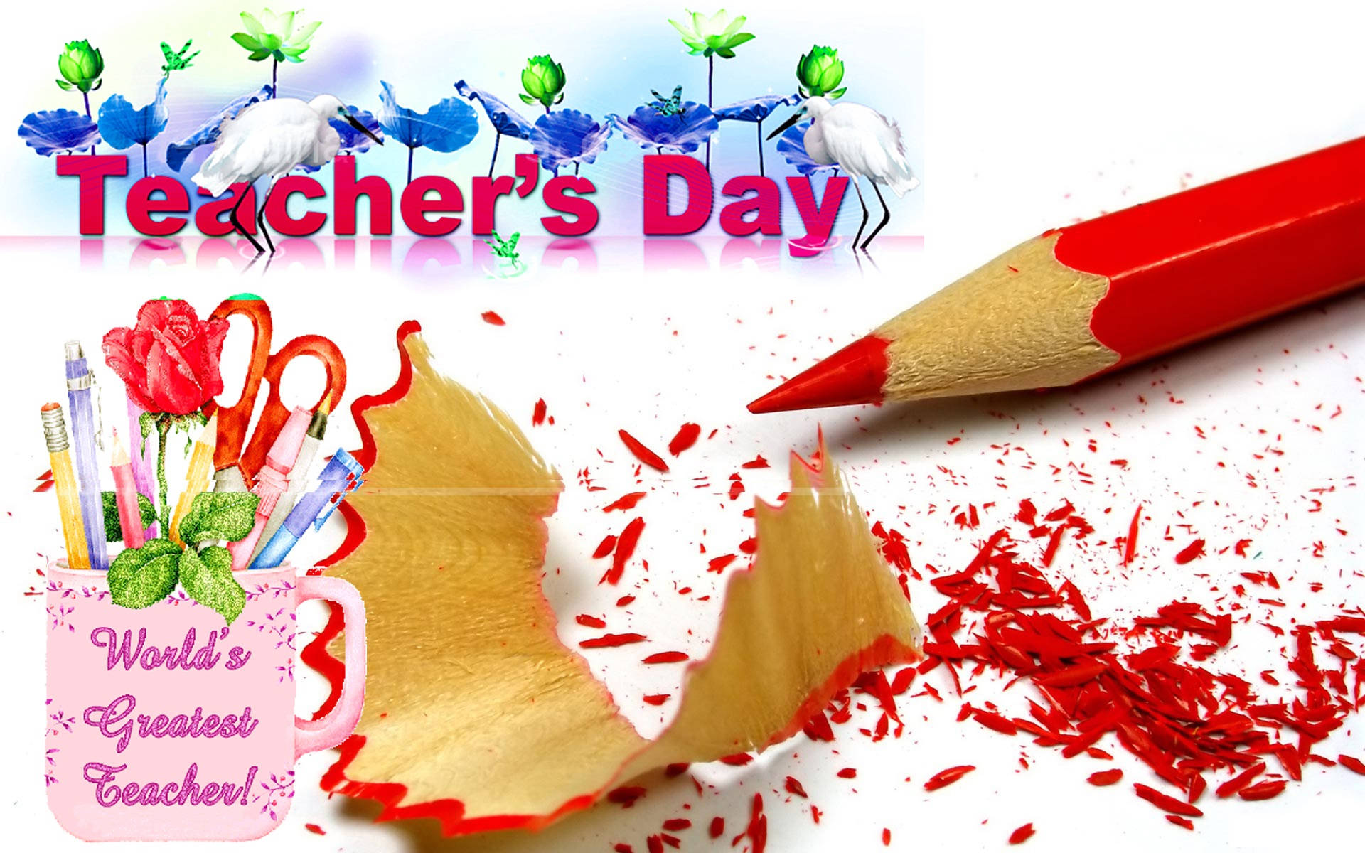 Happy Teachers' Day World's Greatest Background