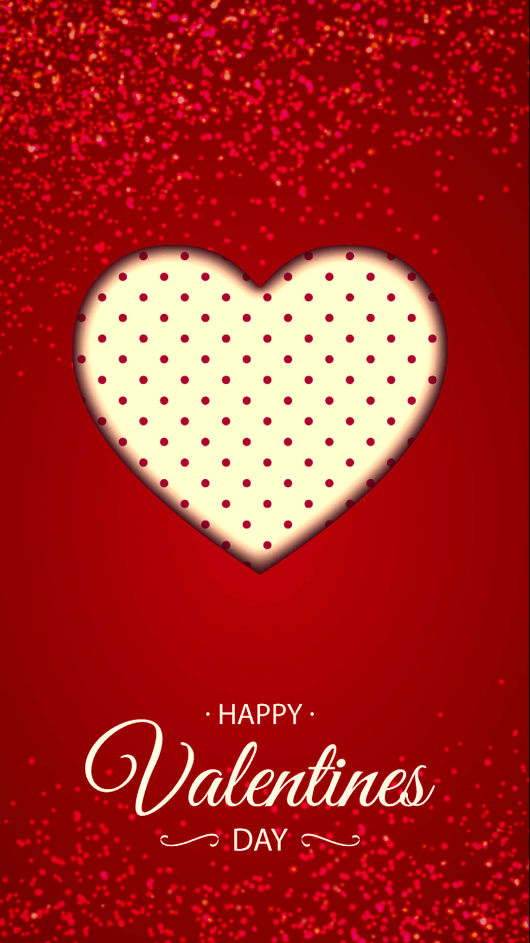 Happy Valentine's Day Background With Heart Background