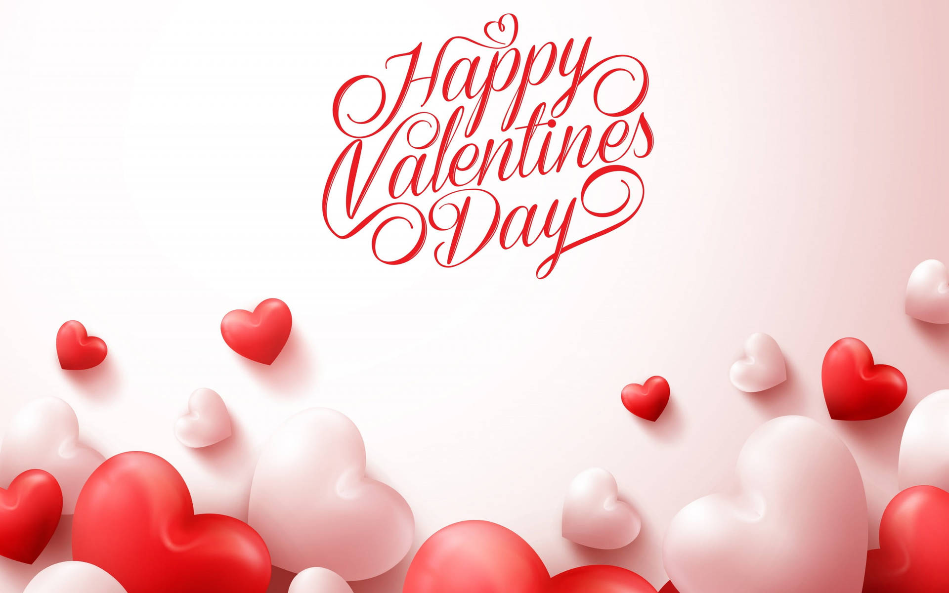 Happy Valentine’s Day 3d Hearts