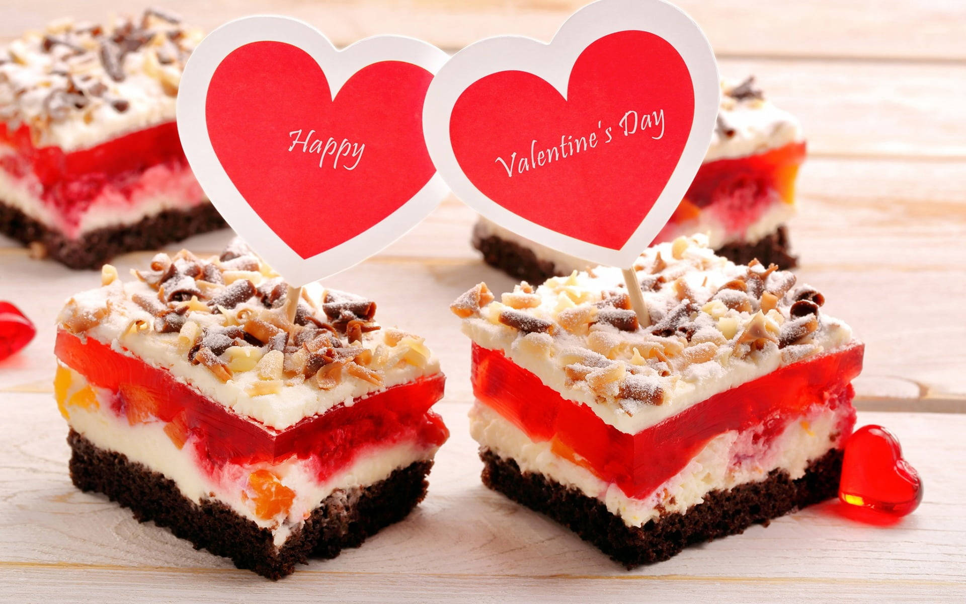 Happy Valentine’s Day Cakes Background