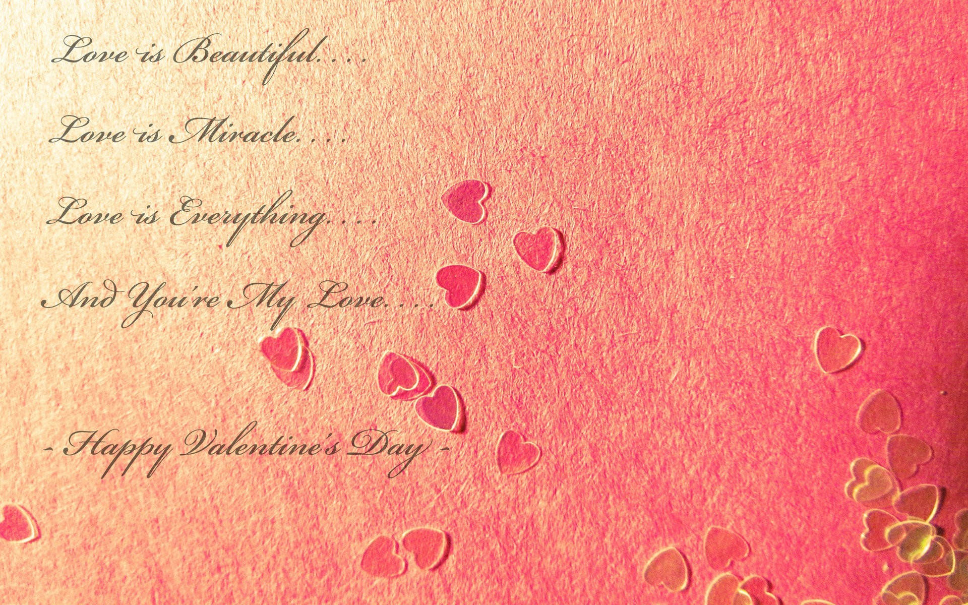 Happy Valentine’s Day Love Quotes Background