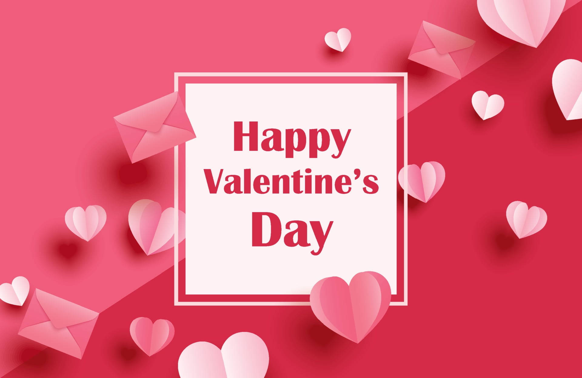Happy Valentine’s Day Mail Background