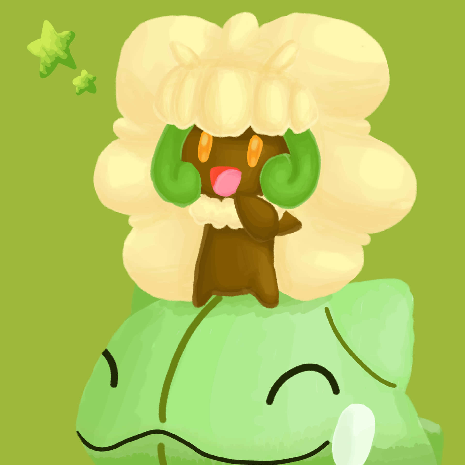 Happy Whimsicott On Substitute Background