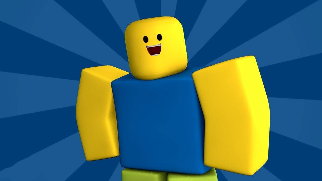 Happy Yellow Blue Character Illustration