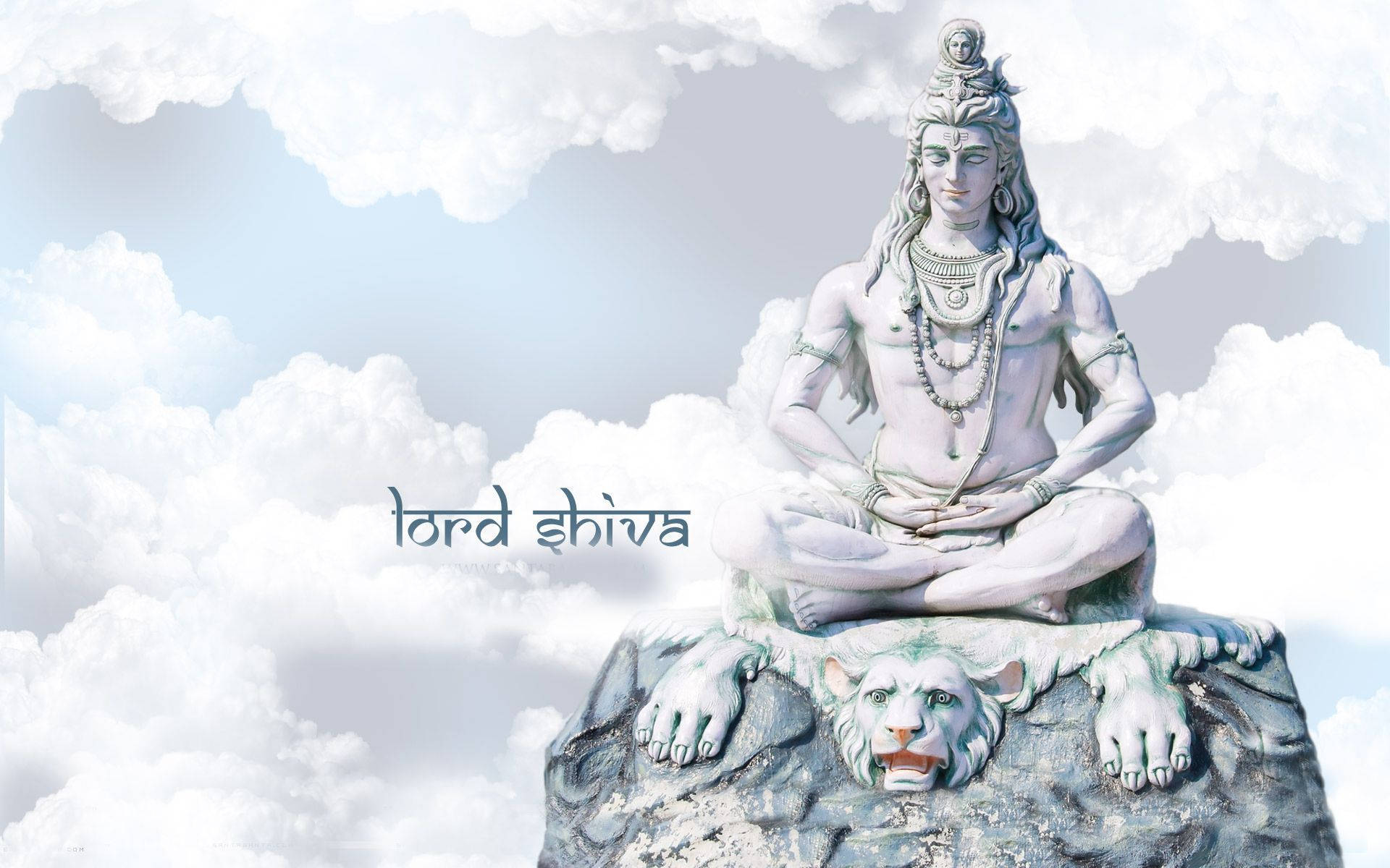 Har Har Mahadev White Shiva Background