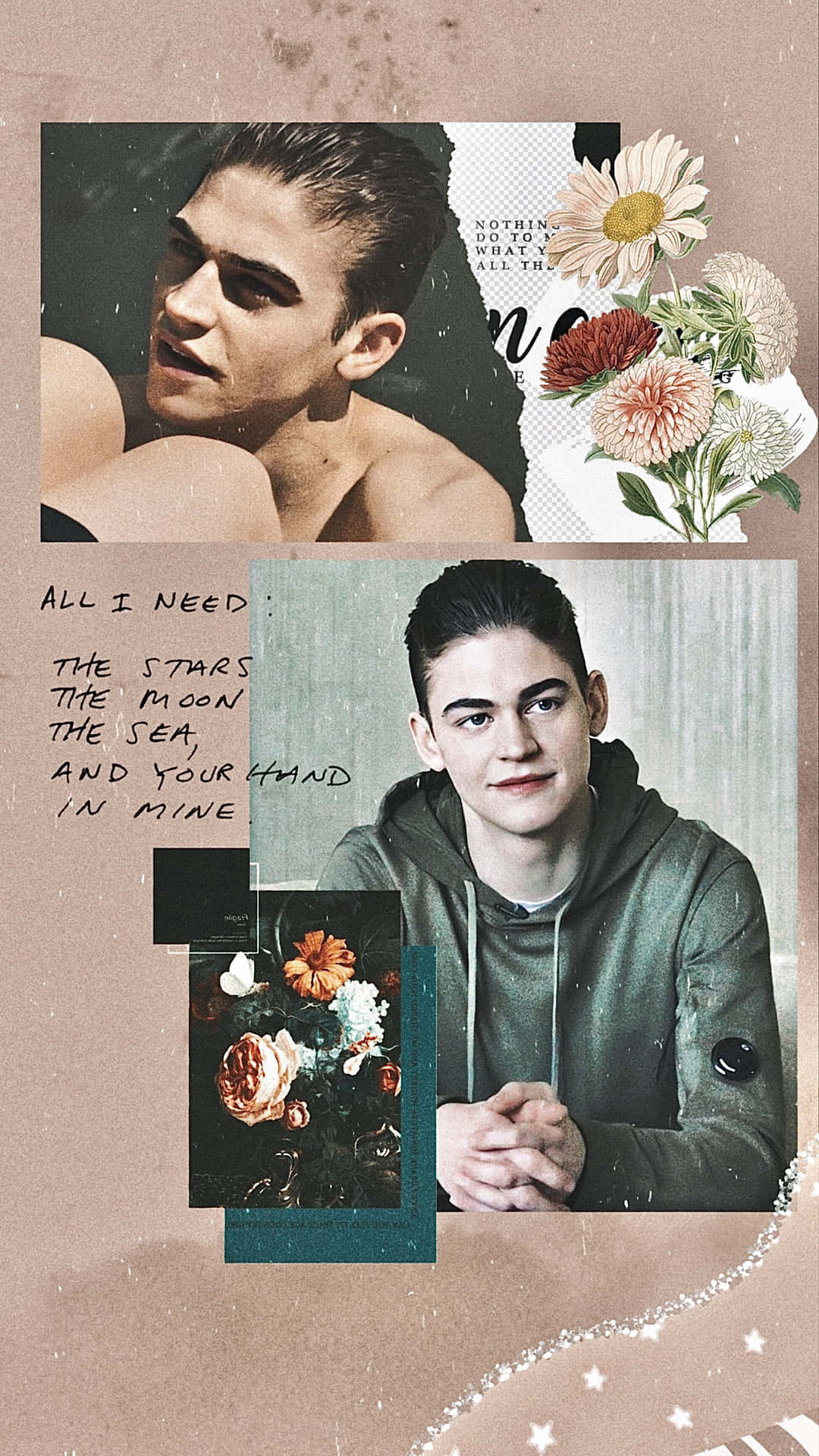 Hardin Scott Aesthetic Poster And Famous Lines Background