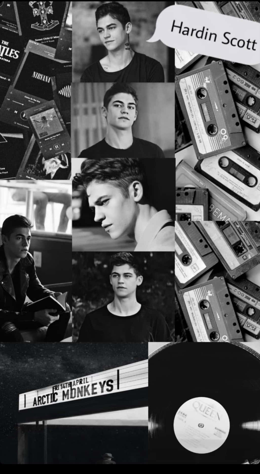 Hardin Scott Black And White Candid Shot Background