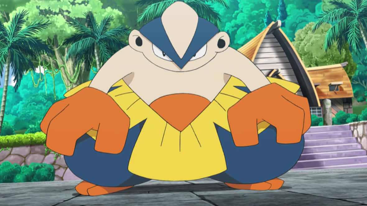 Hariyama Crouching Background