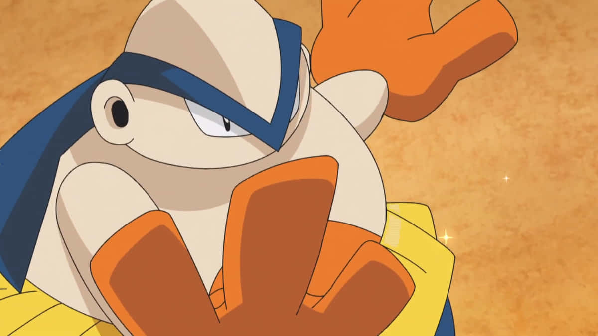 Hariyama In Action Against Opponent Background