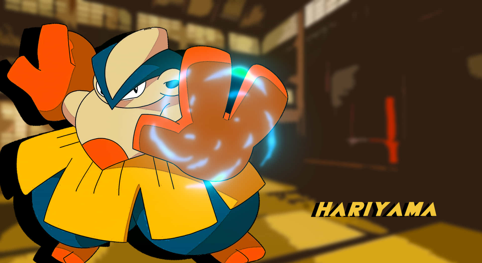 Hariyama Poster With Name Background