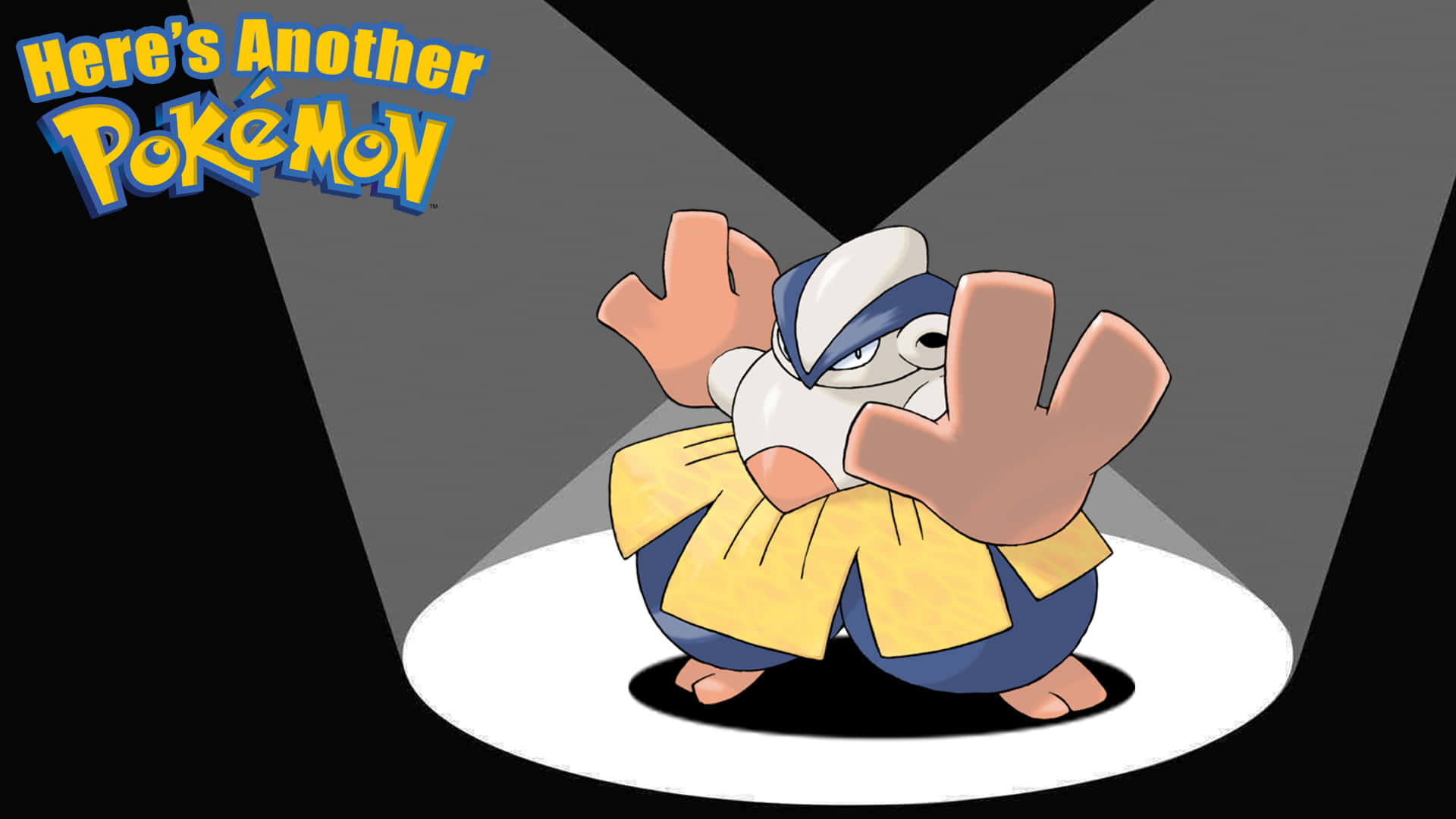Hariyama Under Spotlights Background