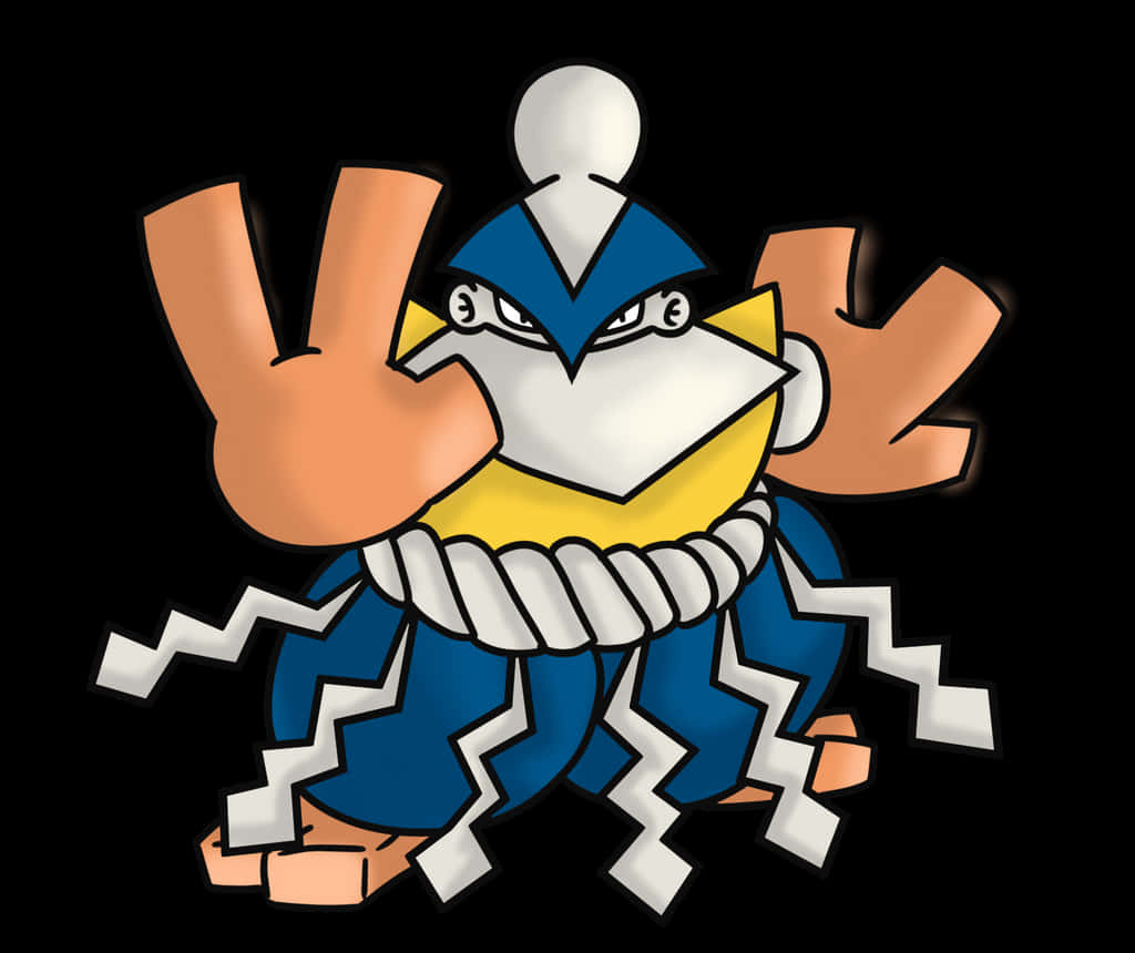 Hariyama With Shrine Belt Background