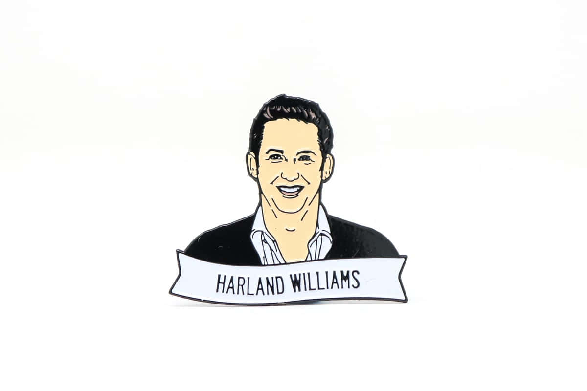 Harland Williams Cartoon Portrait Background