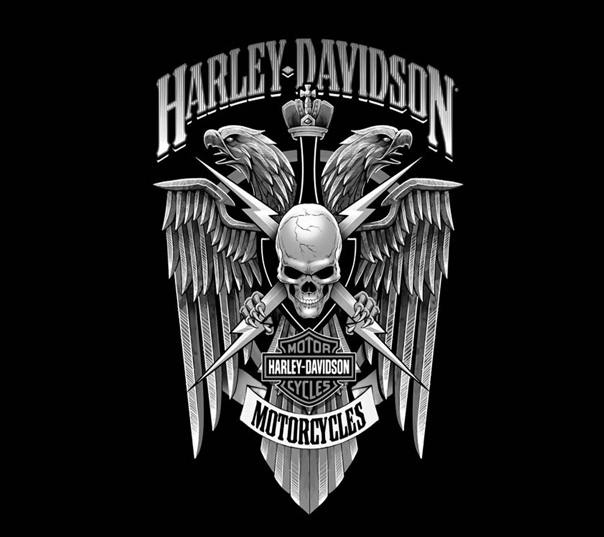 Harley Davidson Silver Poster Background