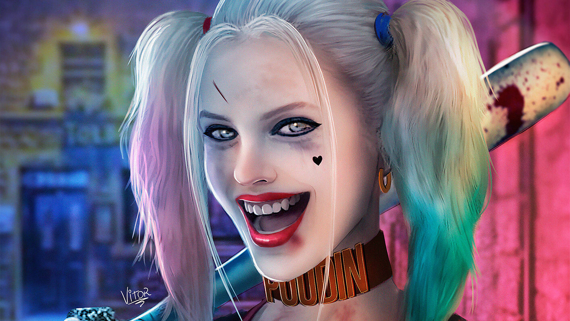 Harley Queen Art Smile