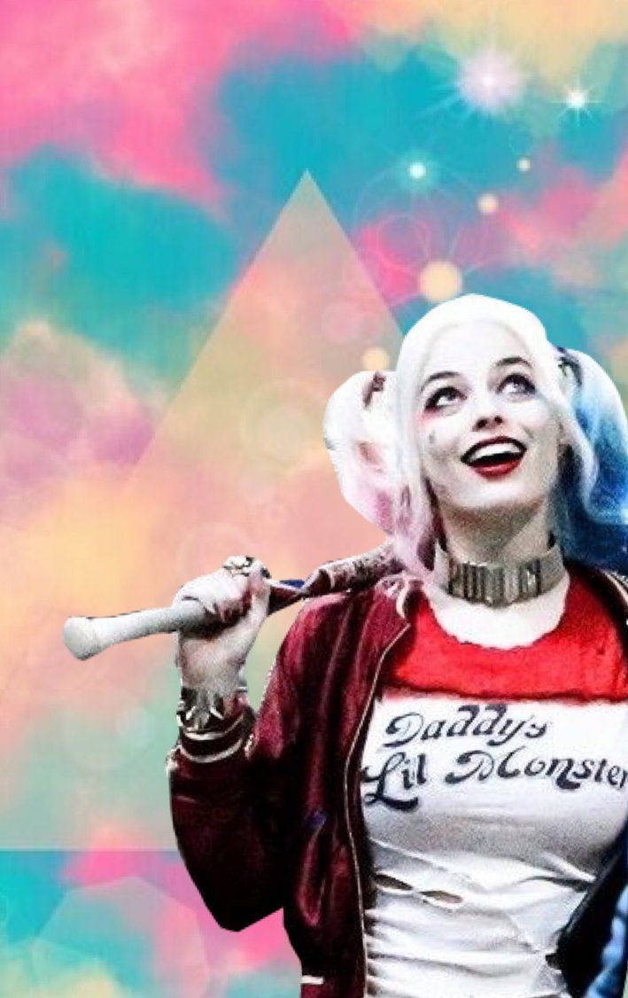 Harley Quinn Happy Face Background