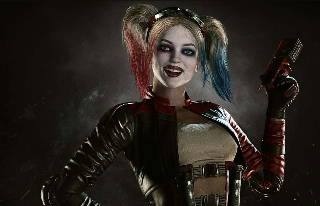 Harley Quinn In Harley Quinn Costume Background