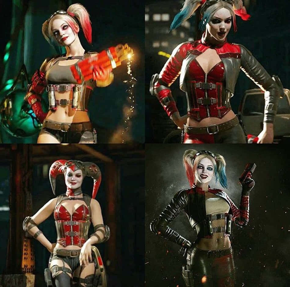 Harley Quinn Injustice 2 Outfits Background